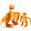 Thumbnail: Knitted Yellow Pterodactyl Dinosaur Baby Rattle