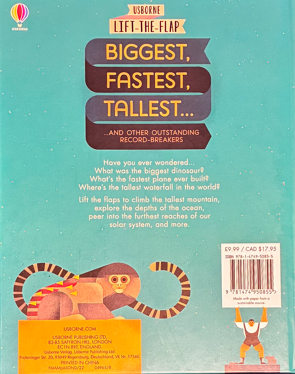 Thumbnail: Usborne Lift-the-flap Biggest, Fastest, Tallest…
