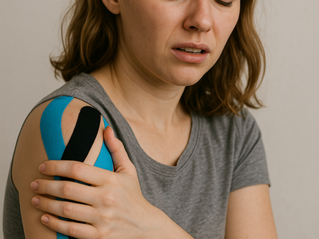 Woman with shoulder pain from EDS