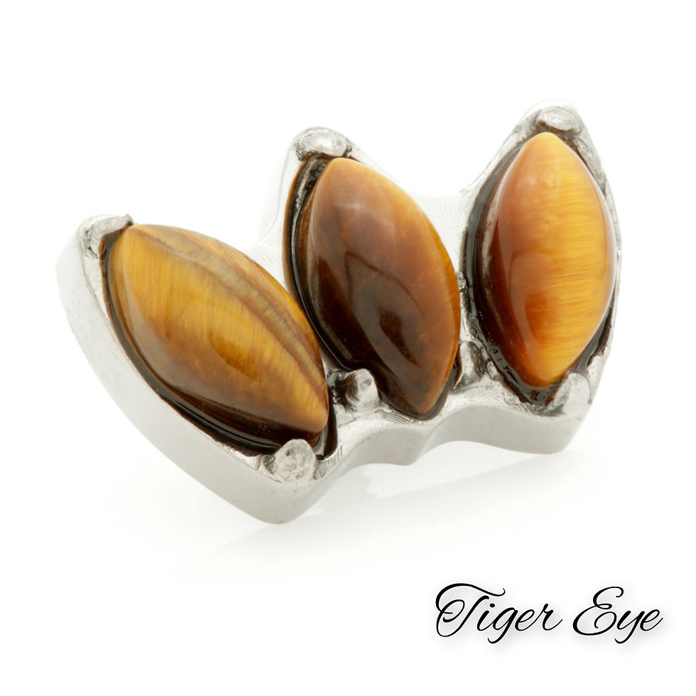 Thumbnail: Triple Marquise Bezel Stone Internal Thread Attachment