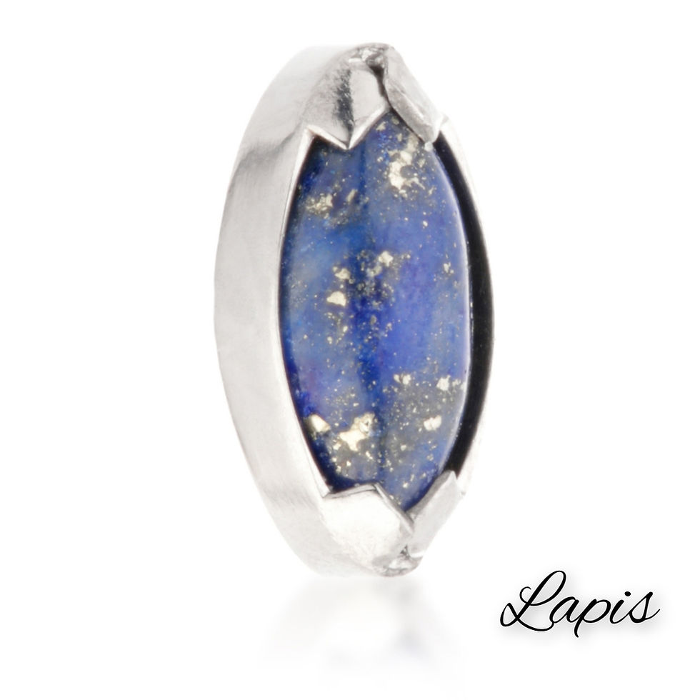 Thumbnail: Mini Marquise Bezel Stone Internal Thread Attachment