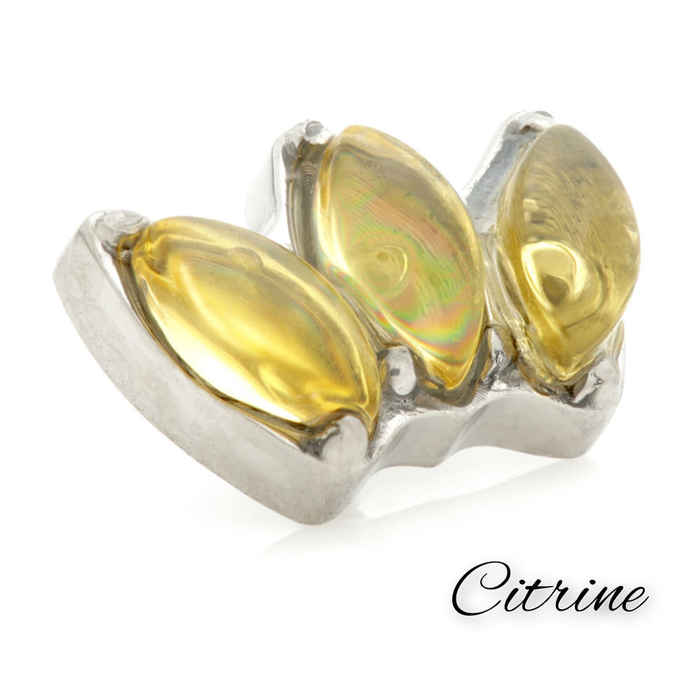 Thumbnail: Triple Marquise Bezel Stone Internal Thread Attachment