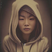 portrait_of_a_beautiful_asian_woman_standing_eyes_closed_in_new_york_with_hands_behind_his