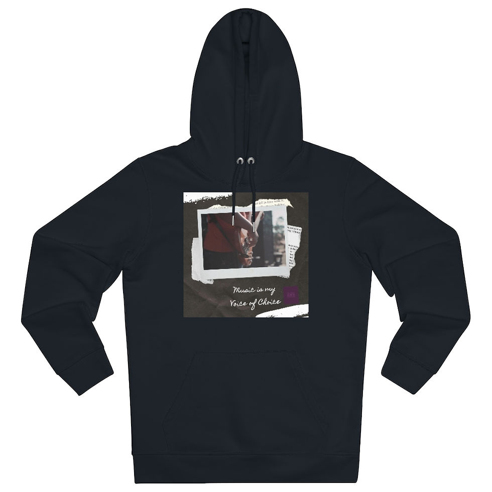 Thumbnail: "Music is my Voice of Choice" Unisex Cruiser Hoodie