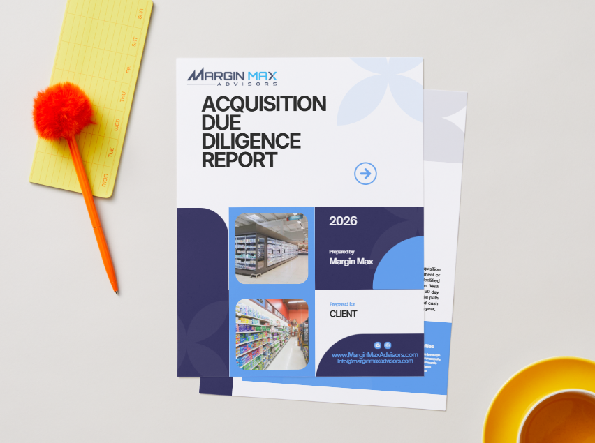Example of a Margin Max Due Diligence Report Front Cover