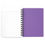 Thumbnail: Flamingo Fantasy Spiral Bound Journal Design -- Purple
