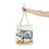Thumbnail: Adorable Piglet on a Light Blue Tote Bag - Reusable, Versatile and Eco Friendly