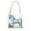 Thumbnail: Elegant Horse on a Light Blue Tote Bag -- Trendy, classic, and eco friendly.