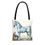 Thumbnail: Elegant Horse on a White Tote Bag -- Trendy, classic, and eco friendly.
