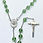 Thumbnail: Holy Spirit Clear Light Green 8mm Glass Rosary