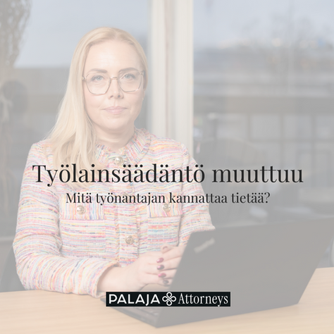 Työnantaja, oletko tietoinen oikeuksiesi muutoksista?  