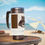 Thumbnail: Stainless Steel Travel Mug with Handle, 14oz