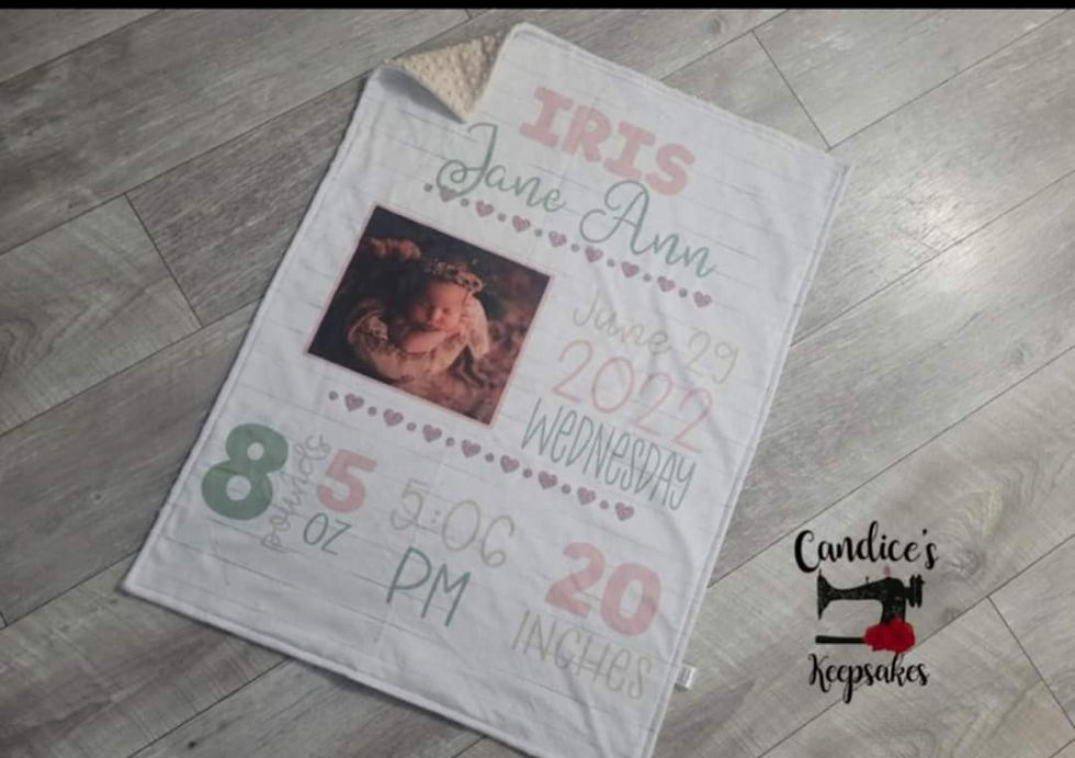 Birth Stat Blanket