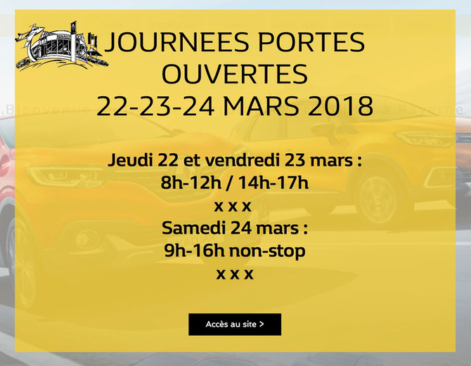 PORTES OUVERTES DE MARS 2018
