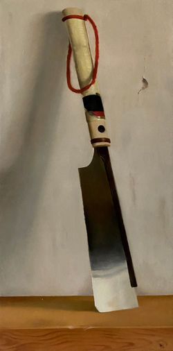 oil on panel 60x30 cm