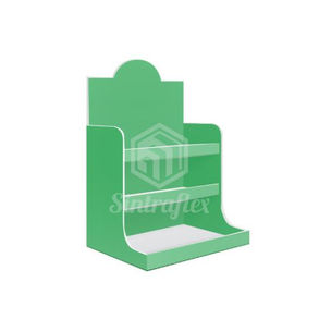 Point of Sale Materials Posm countertop display perfect for retail product promotion and printed marketing materials.