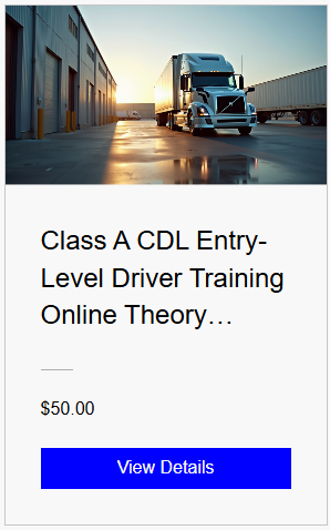 Program List | CDL Training Courses