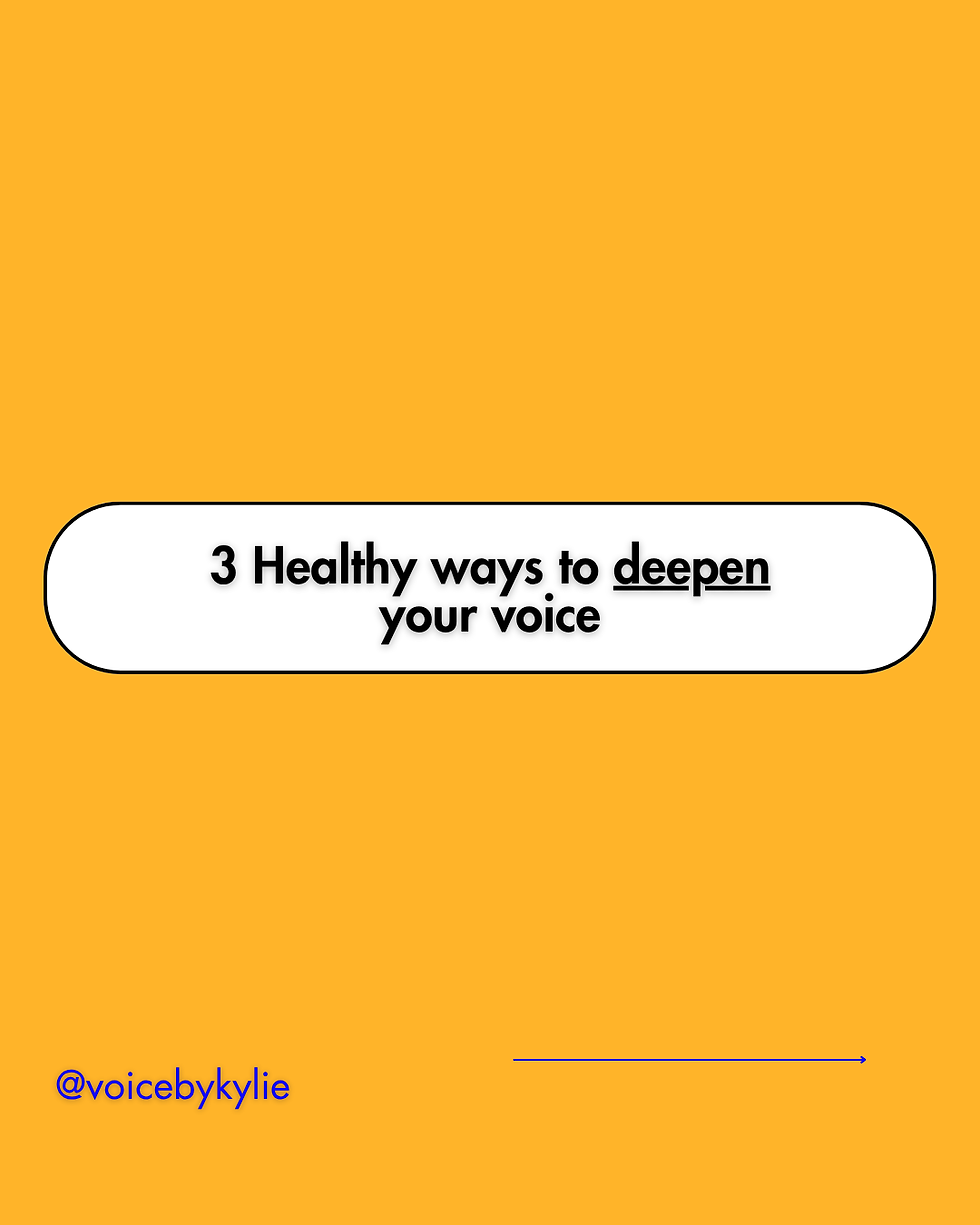 3 Healthy ways to deepen your voice: FTM Voice Masculinization Exercises