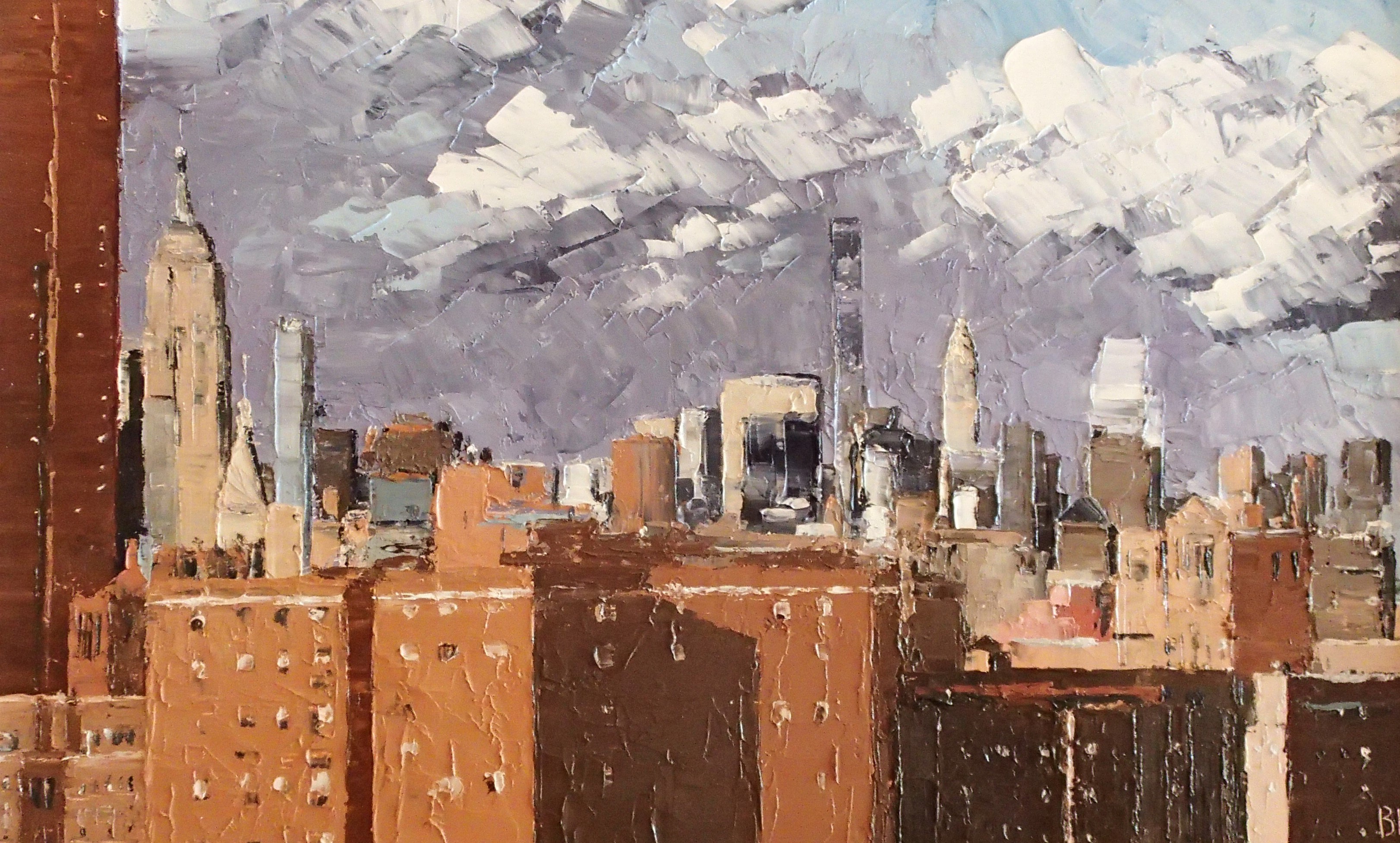 After rain, New York City