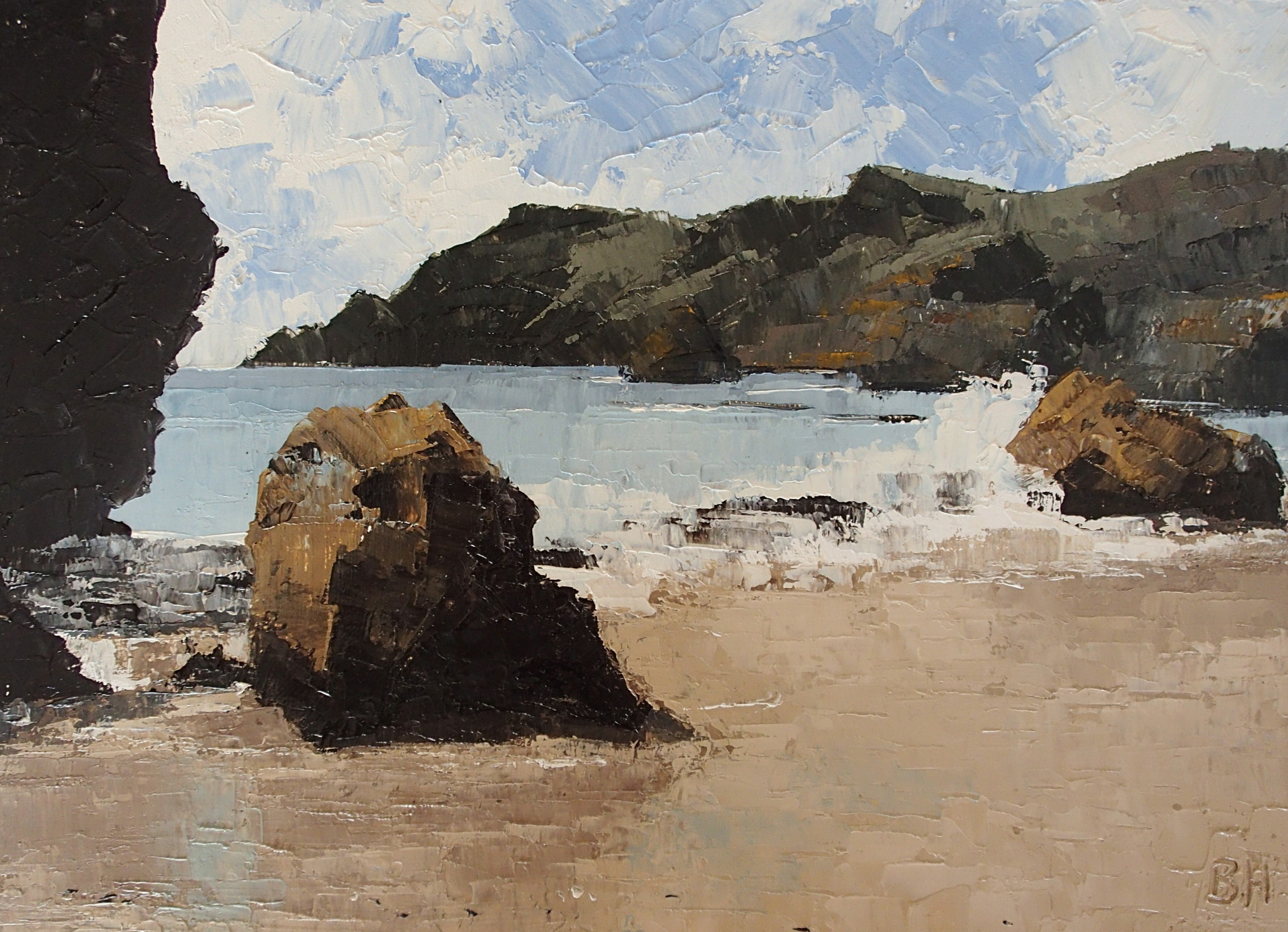 Breaking wave, Kynance