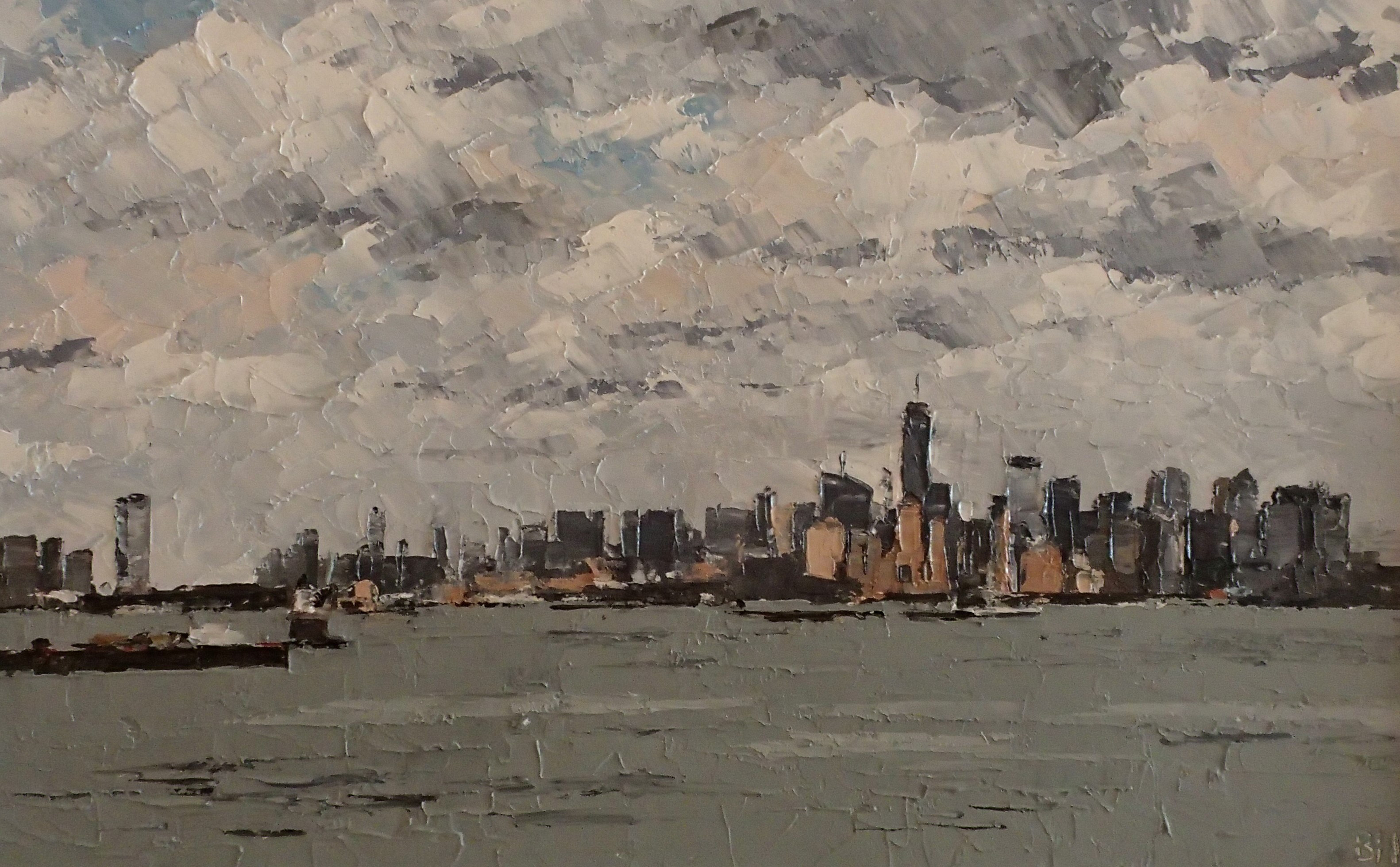 Clearing cloud, New York City