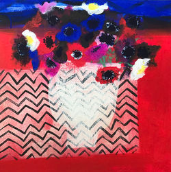 Zig Zags on Red