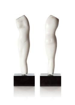 Nude (front & back views)