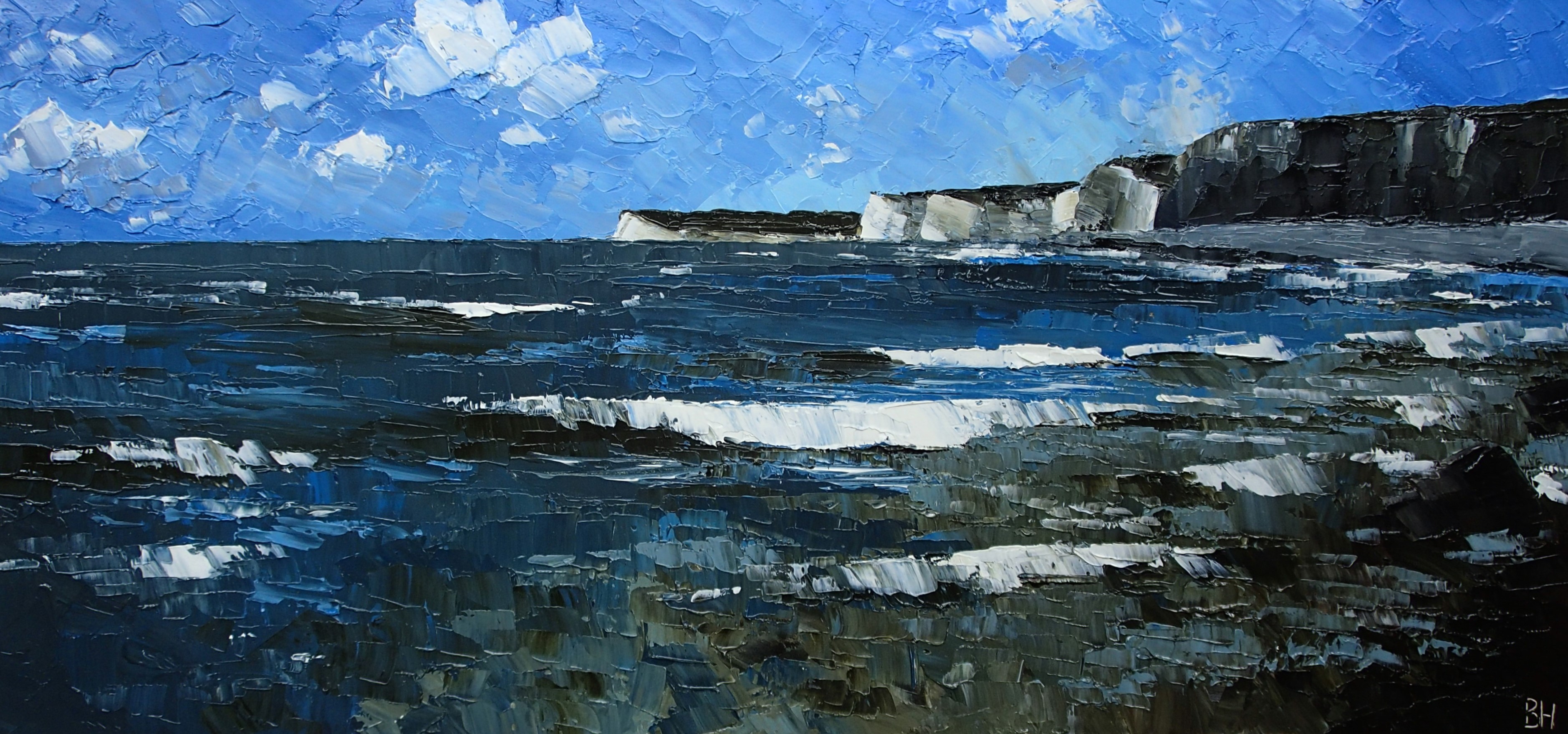 Incoming tide, Seven Sisters
