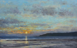 Sunset and Wet Sands Charmouth 582