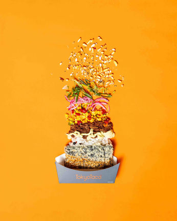 Professional food photography by Lila Marvell captured in Sydney, featuring high-quality visuals for e-commerce, advertising, and hospitality brands. Mouth-watering imagery designed to elevate brand presence and attract customers featuring Tokyo Taco