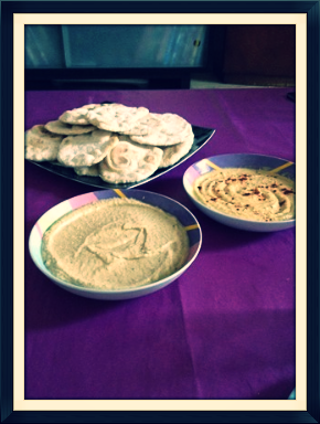 Pain Pita et Houmos