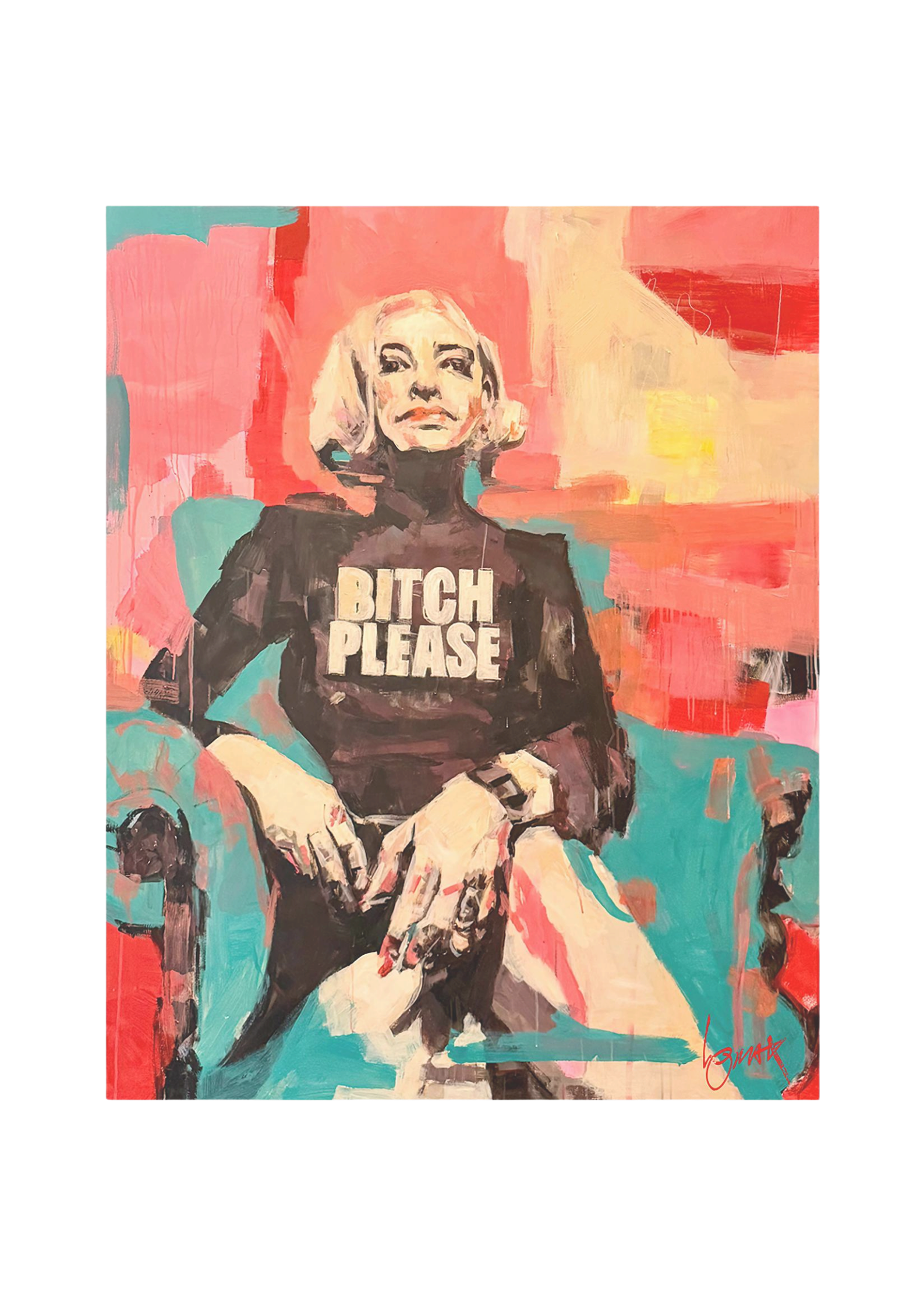 Bitch, Please #3+ FRAMED CANVAS PRINT EDITION