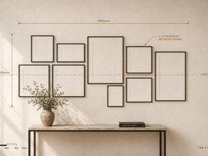The Architect's Guide to Gallery Wall Proportions — Spacing, Scale and Technique