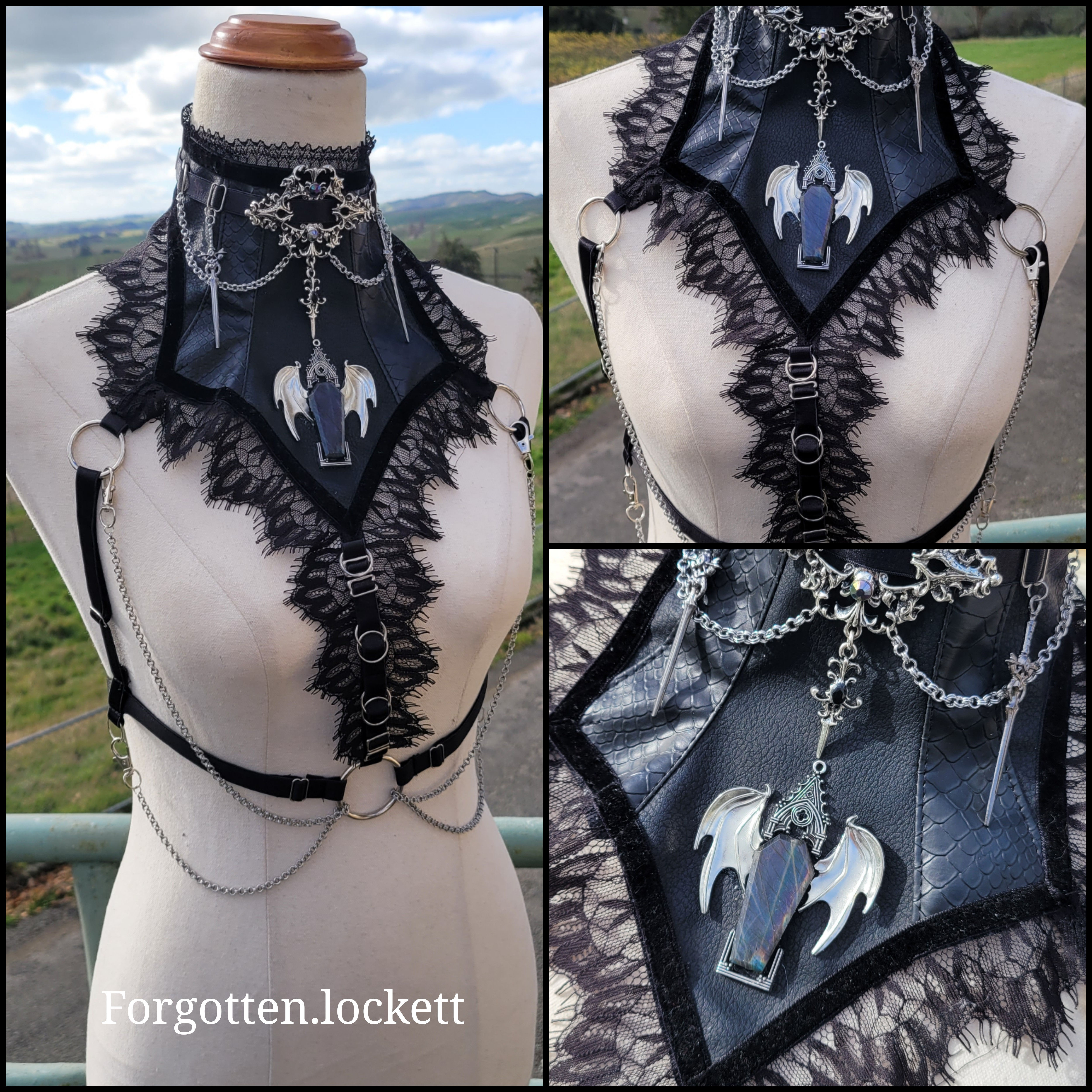 Gothic chokerharness 