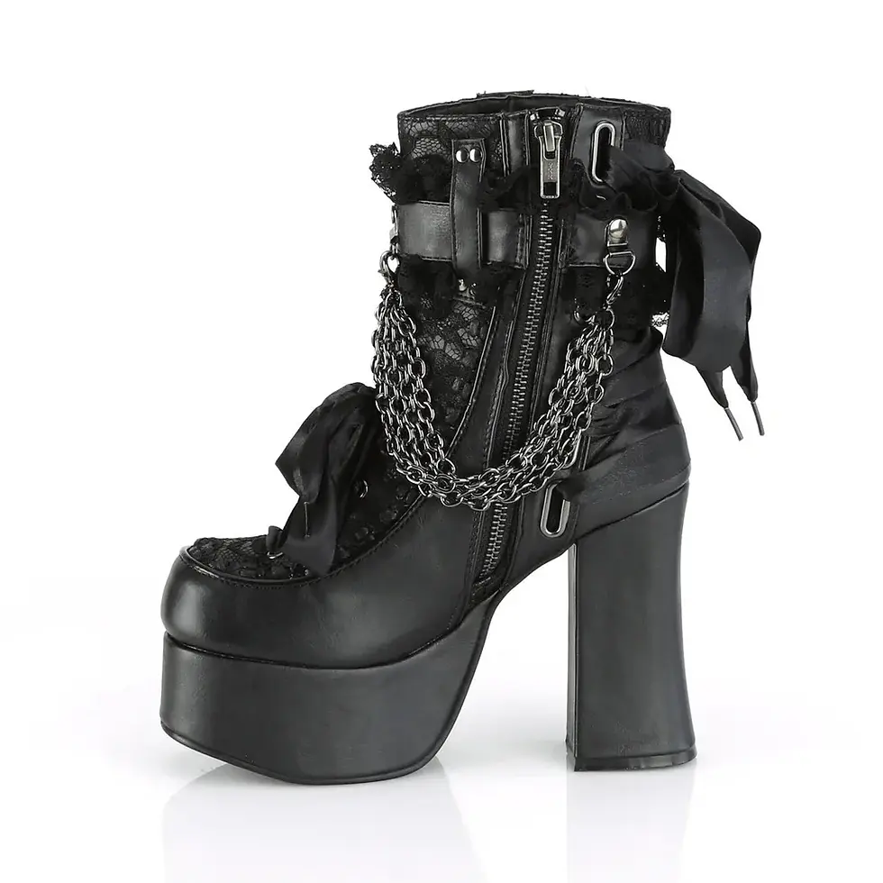 Thumbnail: Chain Lace Up Boots