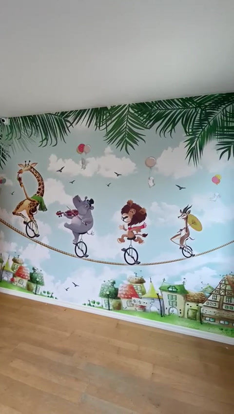 Küçük resim: 3D Sevimli Hayvanlar  Duvar Kağıdı