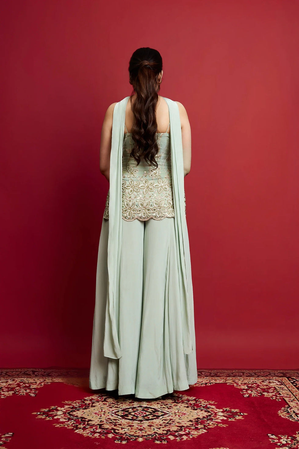 Thumbnail: Elysia Silk Kurta Pant Set