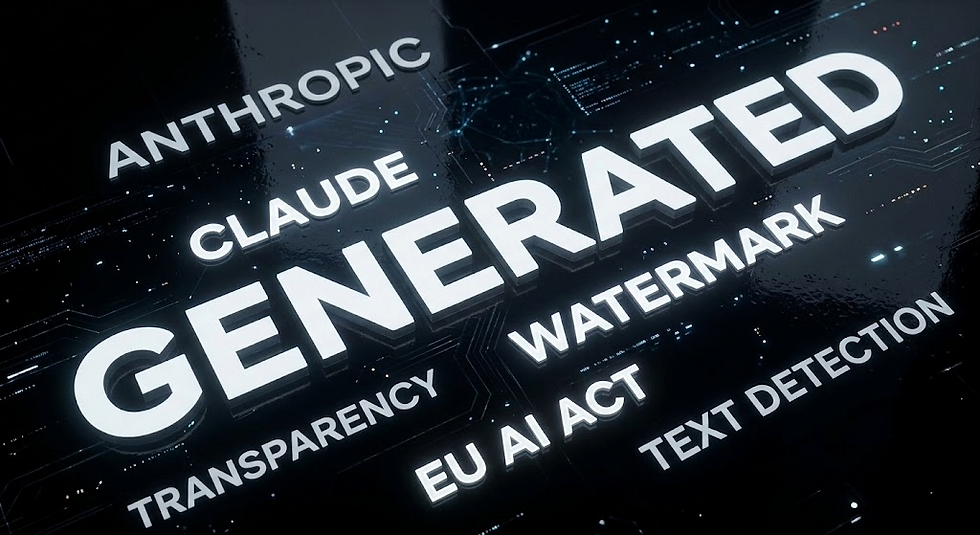 The Invisible Ink of the Digital World: Anthropic, the EU AI Act, and the Shift Toward Watermarked Text