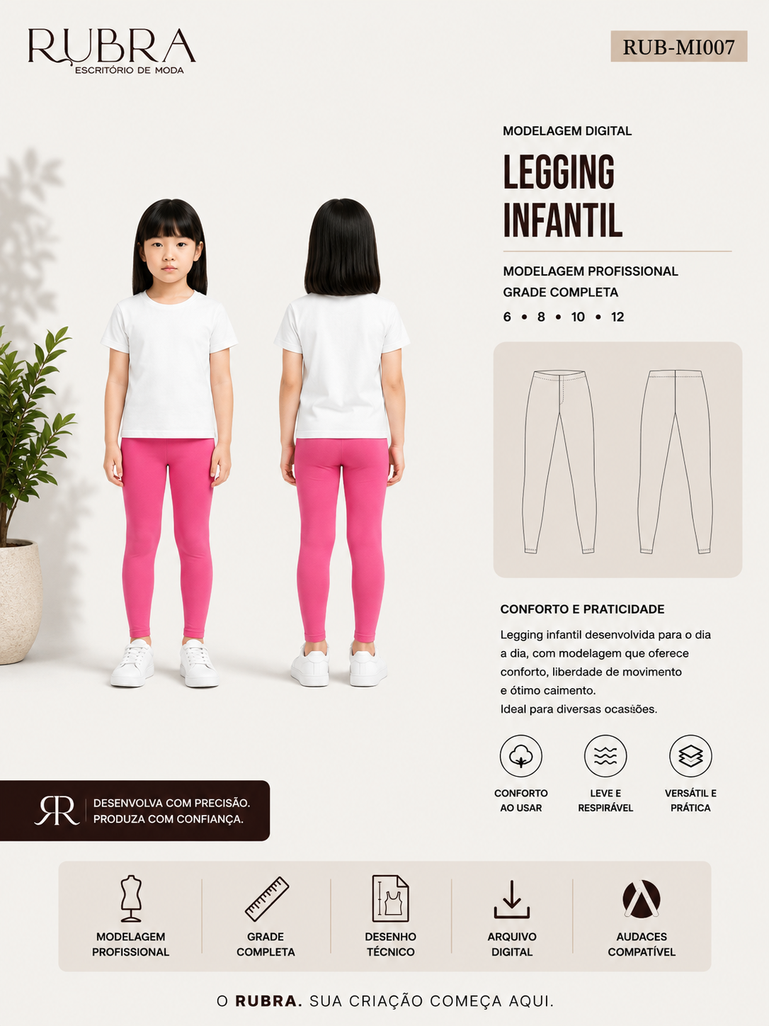 LEGGING INFANTIL | RUB-MI007