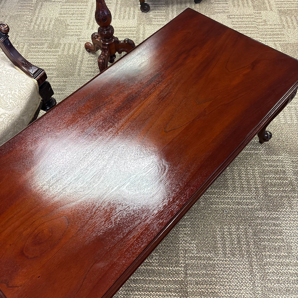 Thumbnail: Beautiful mahogany ornate coffee table