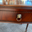 Thumbnail: Late 20th century mahogany inlaid console table with drawer