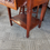 Thumbnail: Beautiful mahogany console table with carved drawer front