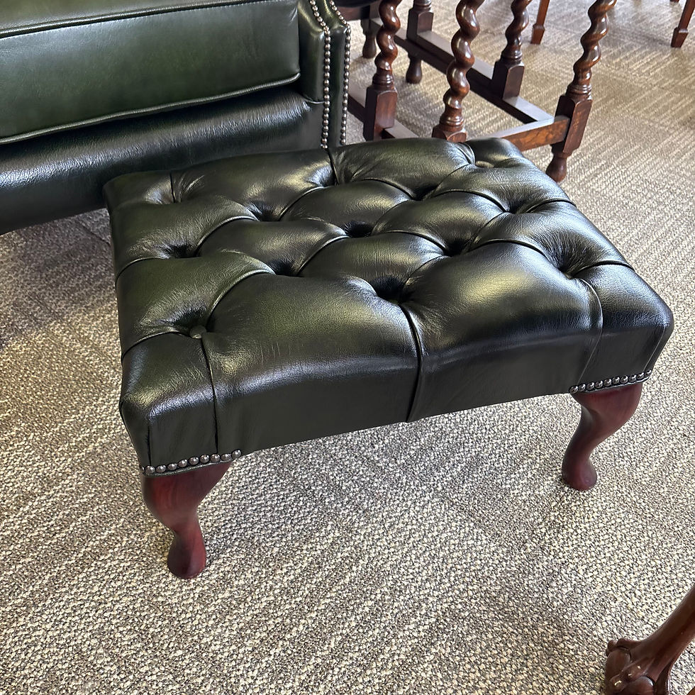 Thumbnail: Chesterfield footstool - GREEN