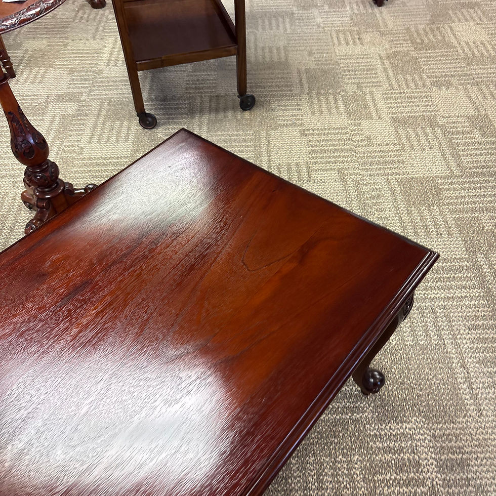 Thumbnail: Beautiful mahogany ornate coffee table