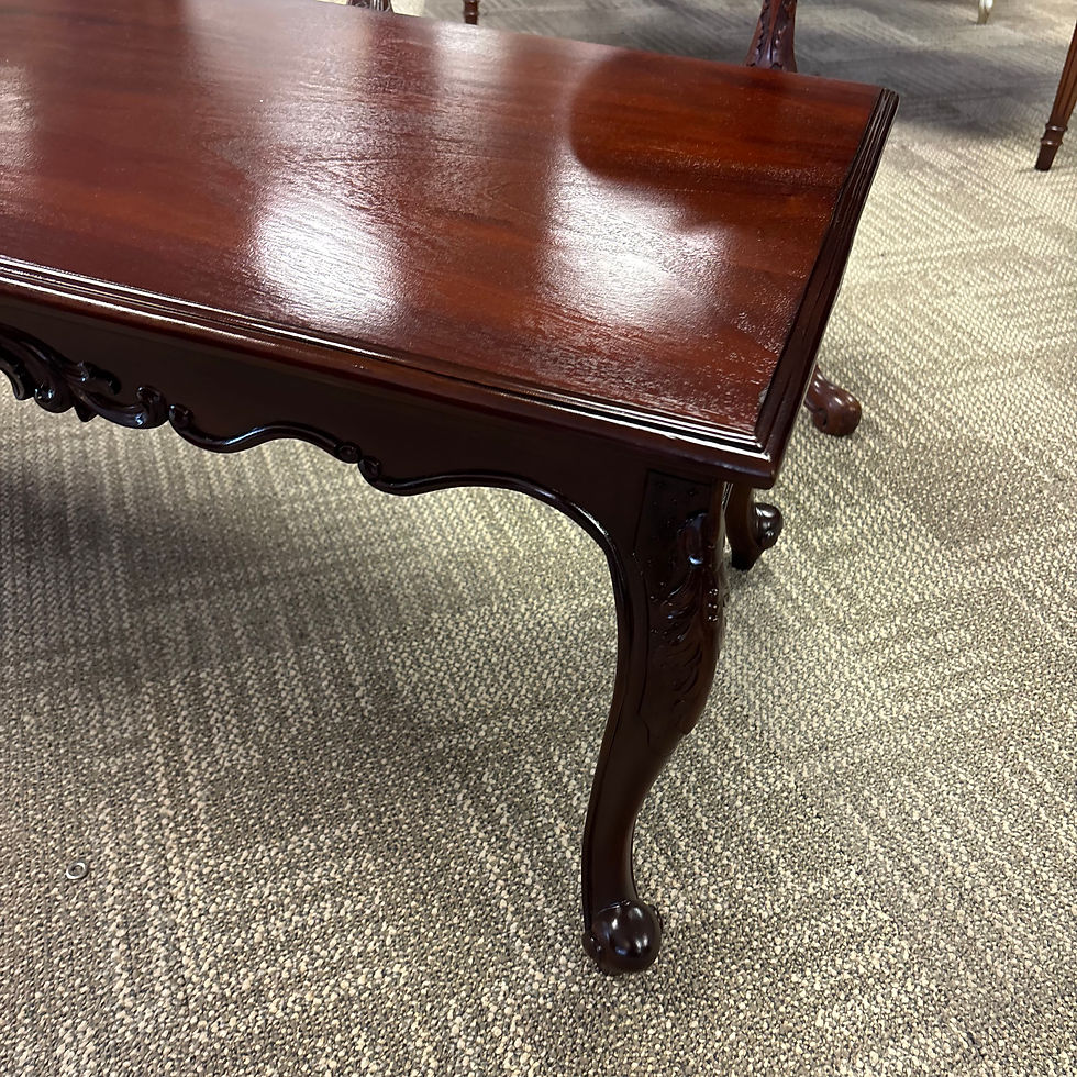 Thumbnail: Beautiful mahogany ornate coffee table