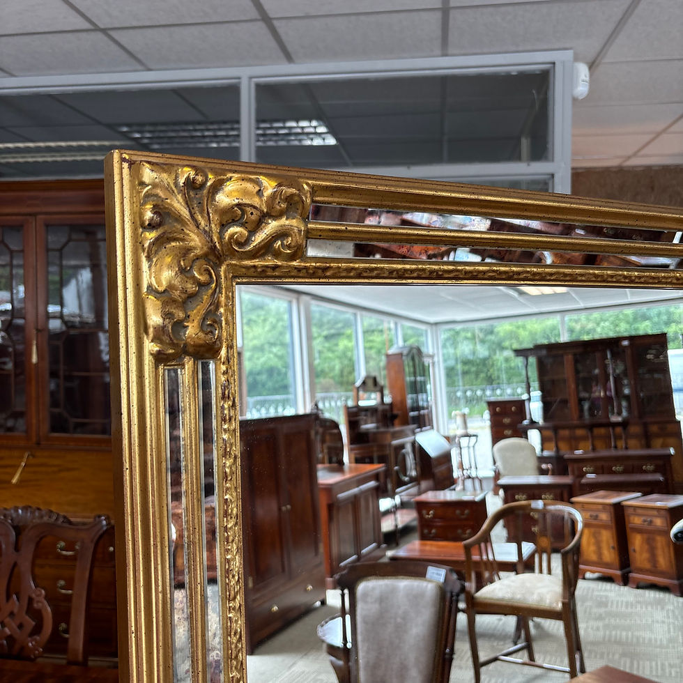 Thumbnail: Baroque-inspired gold frame with intricate decorative corner detailing