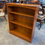 Thumbnail: Mahogany open bookcase with two shelves