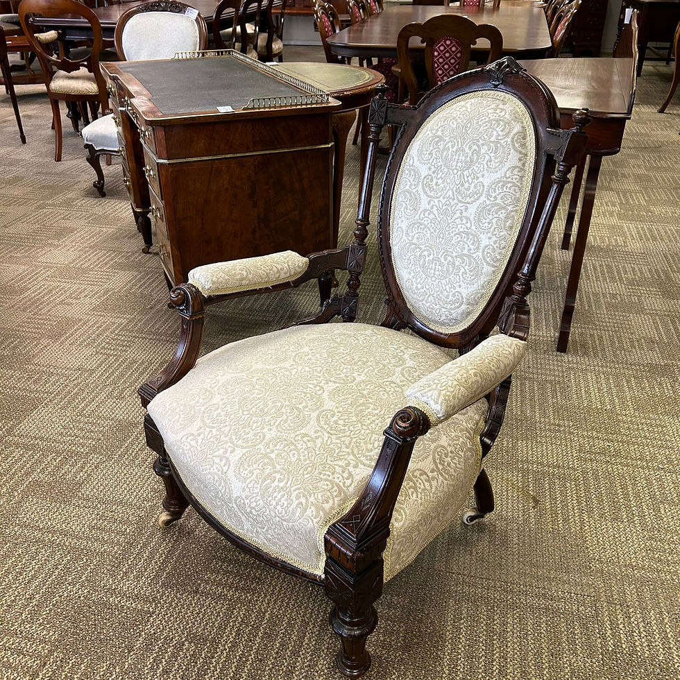 Thumbnail: Fabulous Victorian mahogany occasional chair
