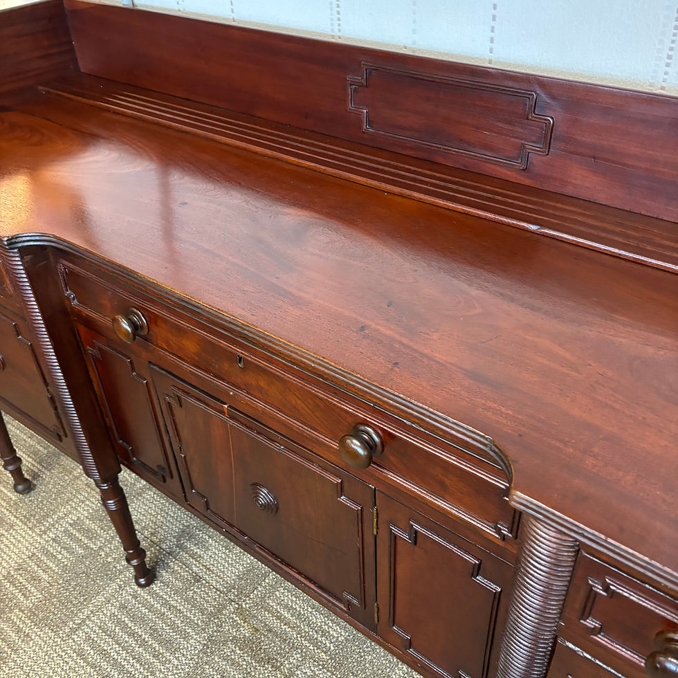 Thumbnail: 18th century antique hunters mahogany sideboard