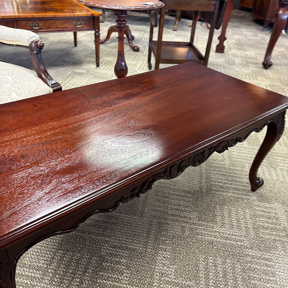 Thumbnail: Beautiful mahogany ornate coffee table